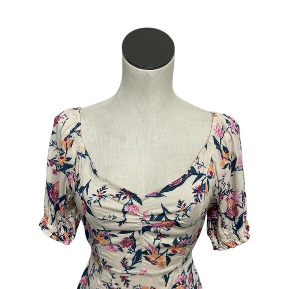 NWT ROXY Shimmy Shake Floral Mini Dress Women's Size Large Tropical Feminine - Picture 11 of 12